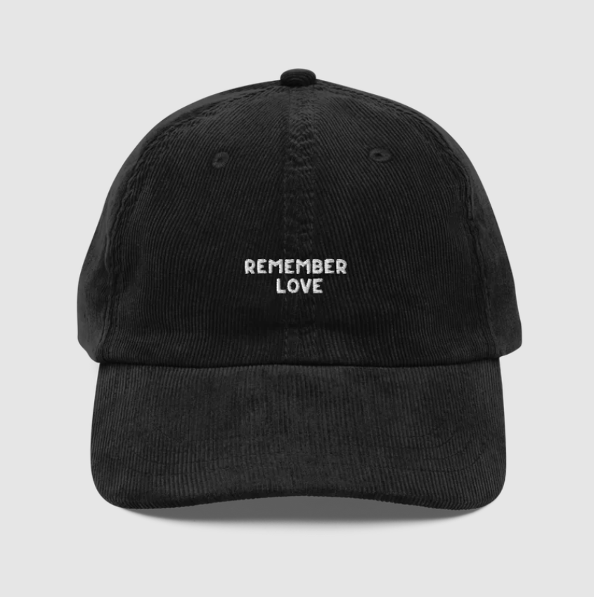 Remember Love Vintage Corduroy Cap