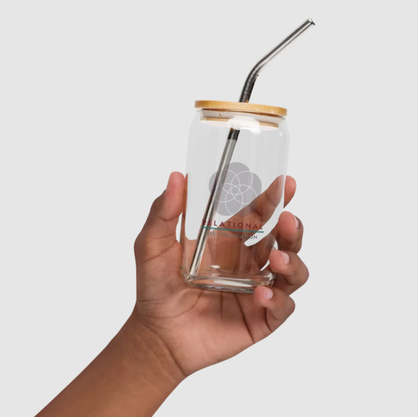 RLF Logo Can-Shaped Glass
