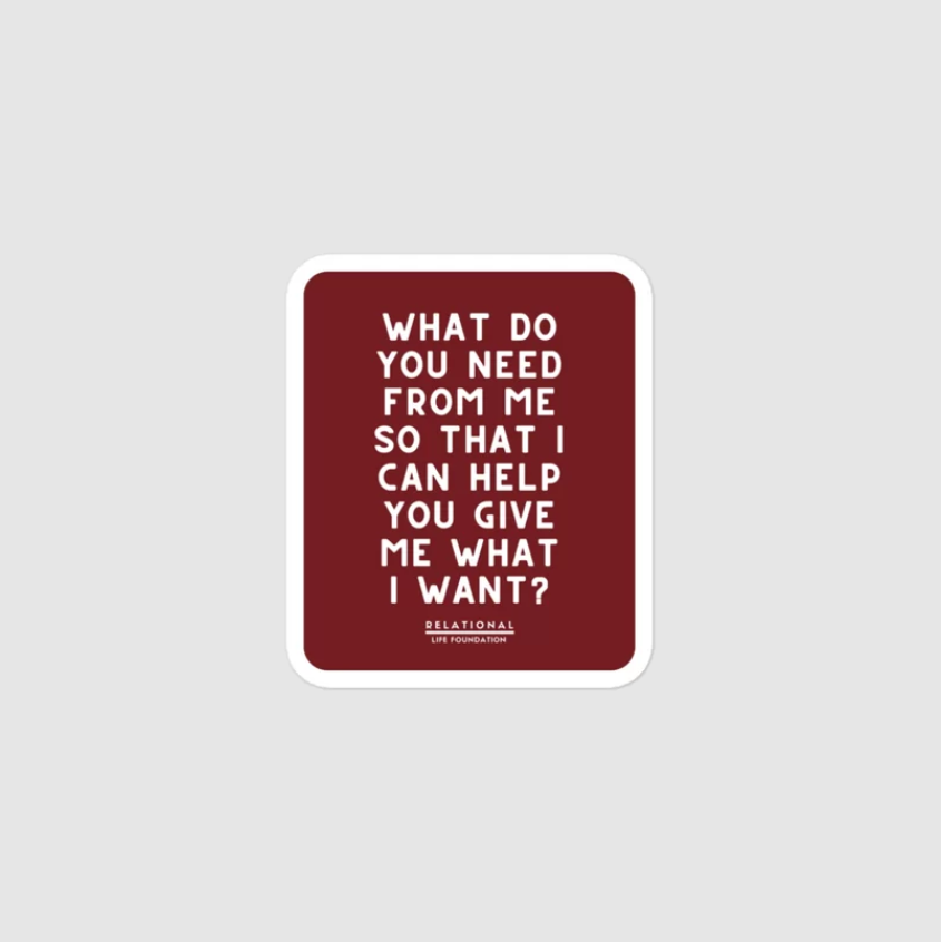 What Do You Need Sticker